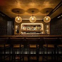 Applicator: Jill Hayden. Product: Archi Concrete with tinted Fase for aging. Location: Sip & Guzzle NYC - Greenwich Village New York, NY.